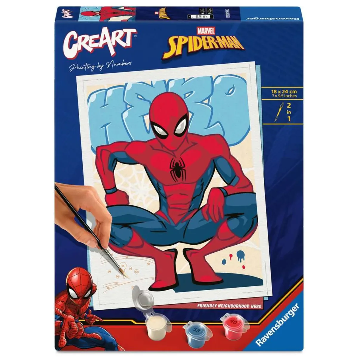 Ravensburger 12023194 CreArt Adults Trend Marvel Der ultimative Spider-Man - Held der Nachbarschaft fra Ravensburger – produktbillede
