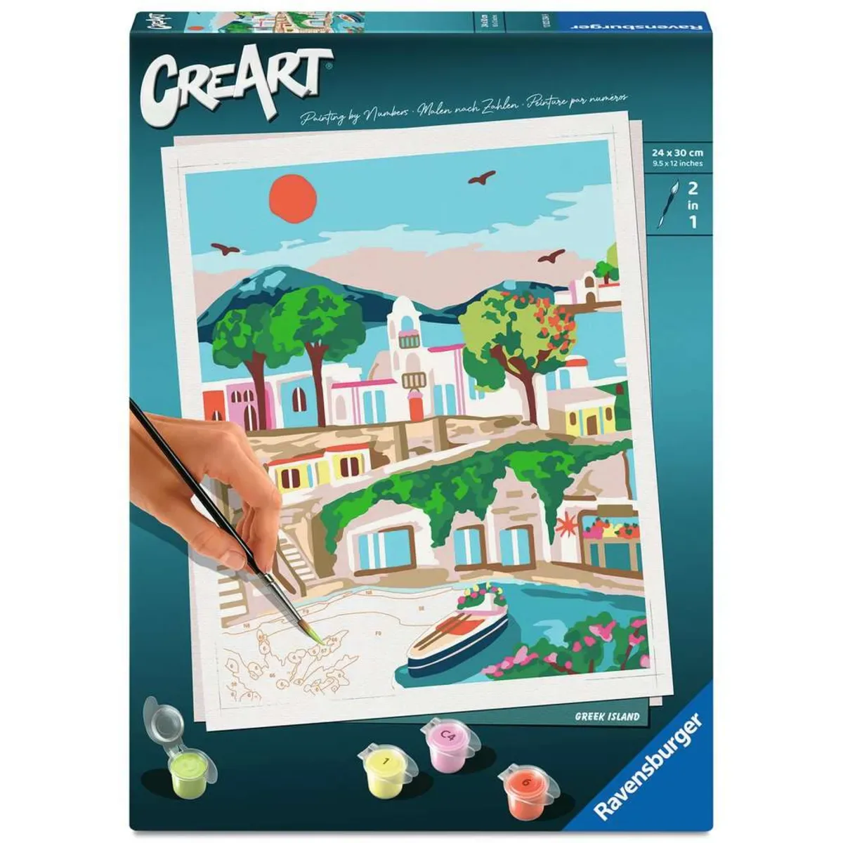 Ravensburger 12023204 CreArt Adults Trend - Griechische Insel von Ravensburger – Produktfoto