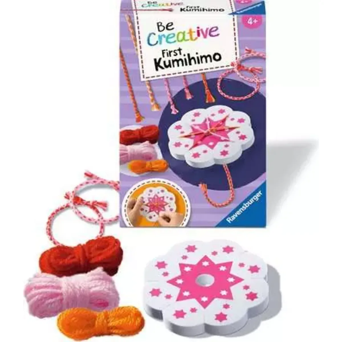 Ravensburger 12028007 BeCreative Mini - Meine ersten Kumihimo Freundschaftsbändchen fra Ravensburger – produktbillede