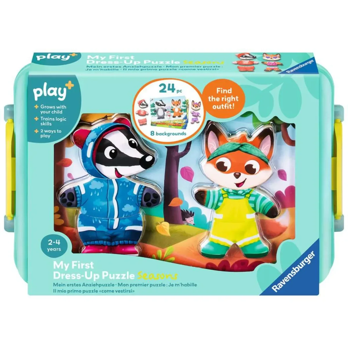 Ravensburger 12034163 Play+ Mein erstes Anziehpuzzle: Jahreszeiten - ab 2 Jahre von Ravensburger – Produktfoto