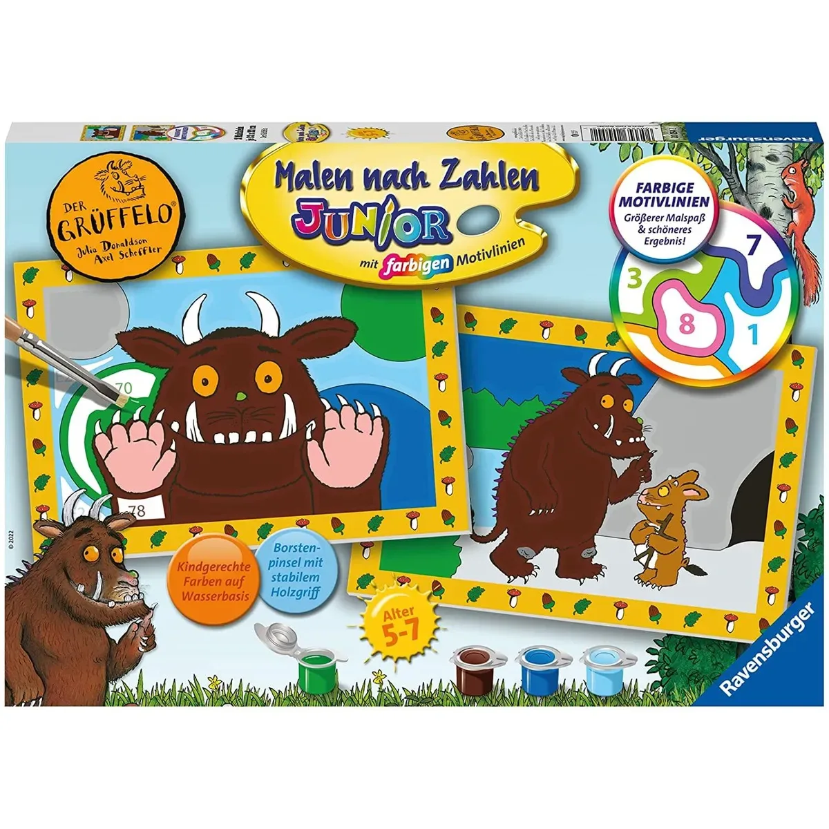 RAVENSBURGER 20054 Malen nach Zahlen Der Grüffel fra Ravensburger – produktbillede