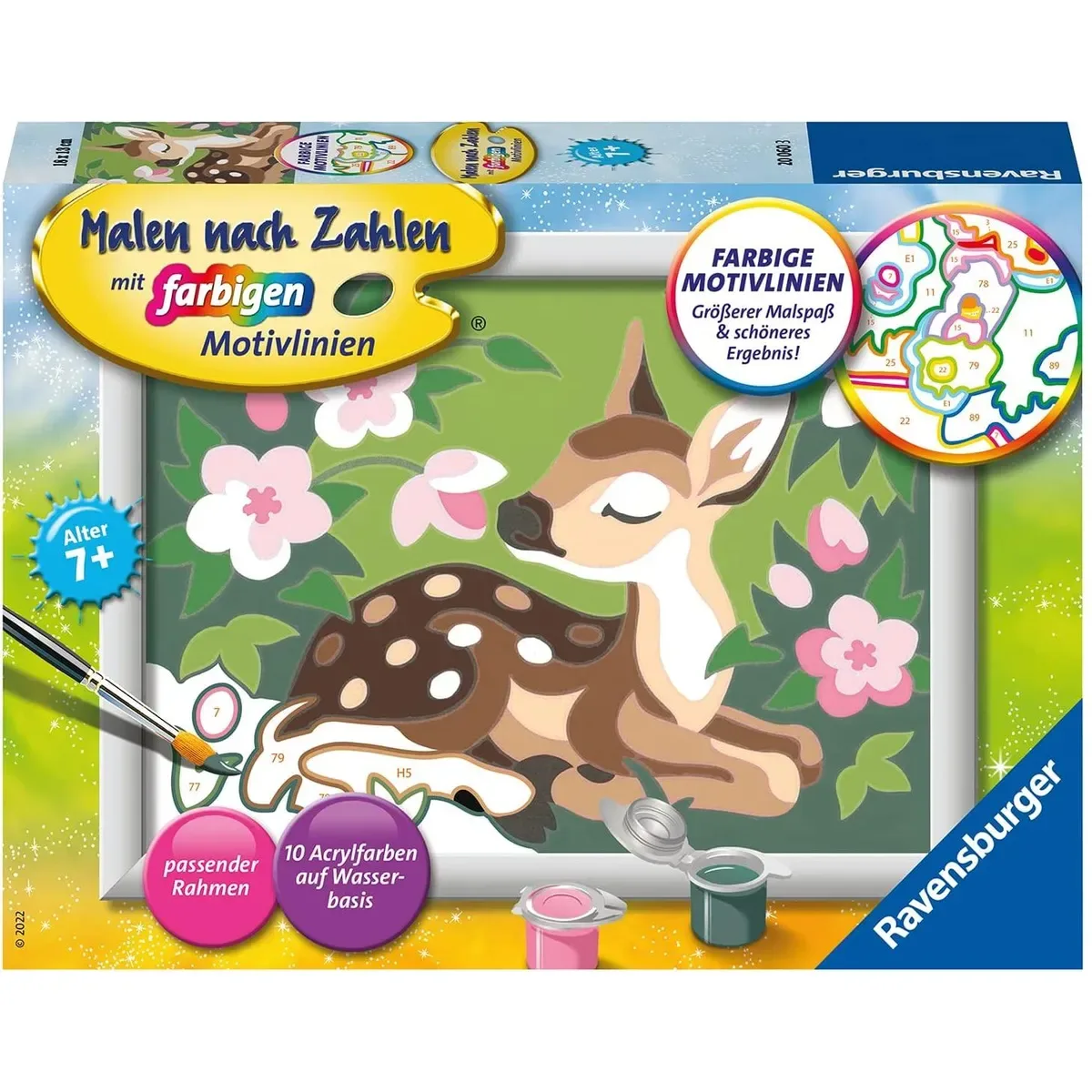 Ravensburger 20060 CreArt, Malen nach Zahlen Kinder - Kleines Reh från Ravensburger – produktbild