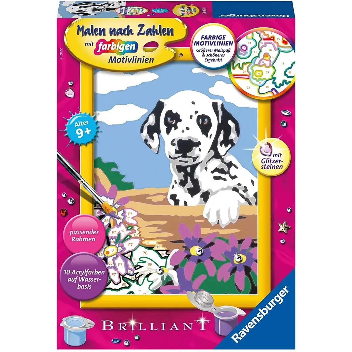 Ravensburger 20061 CreArt, Malen nach Zahlen Kinder - Dalmatiner Welpe von Ravensburger – Produktfoto