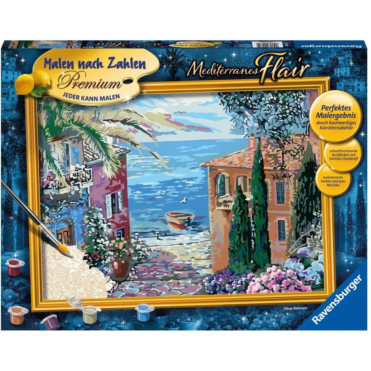 RAVENSBURGER 20071 Malen nach Zahlen Mediterrane Landschaft von Ravensburger – Produktfoto