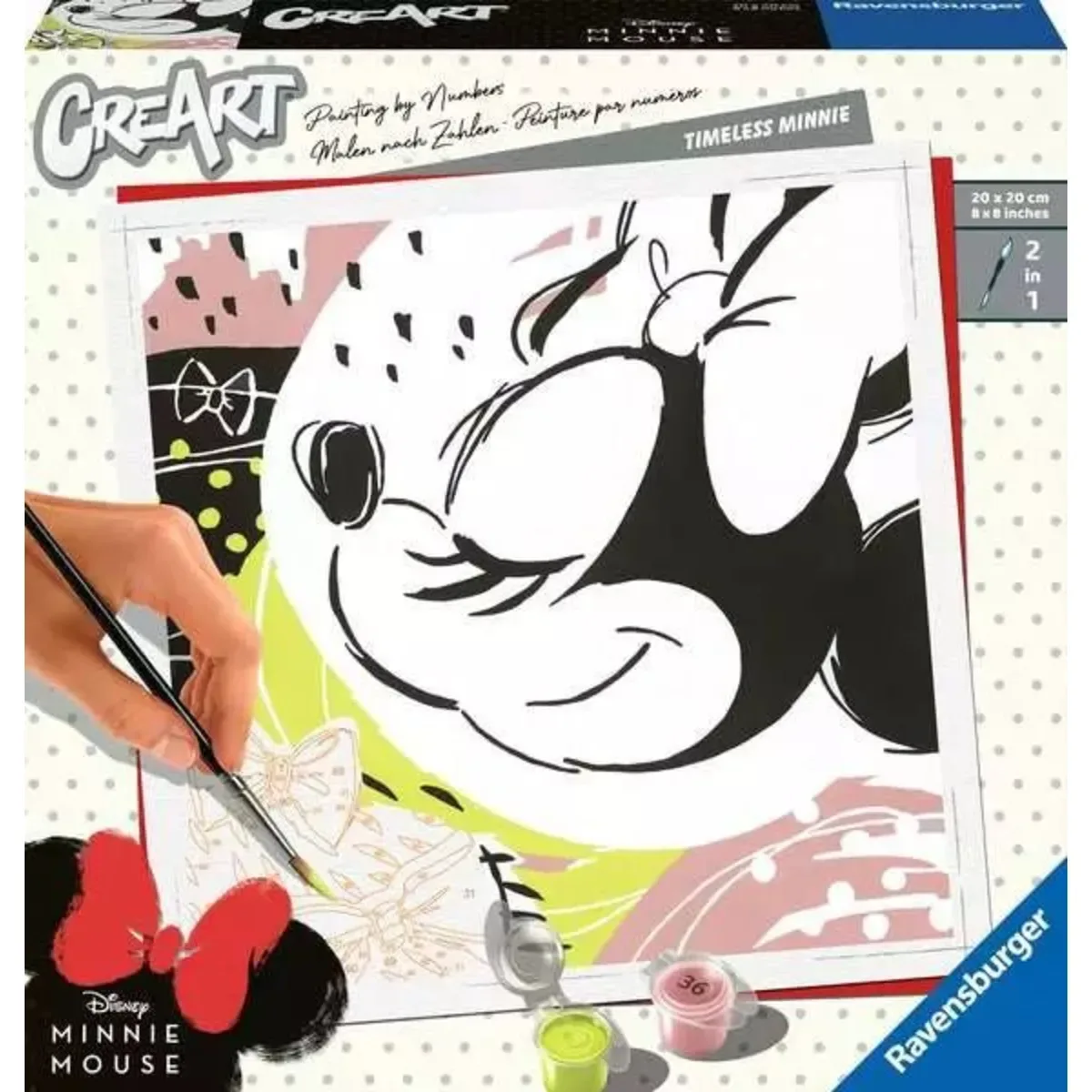 Ravensburger 20126 CreArt Adults Trend Disney Micky Maus - Timeless Minnie von Ravensburger – Produktfoto