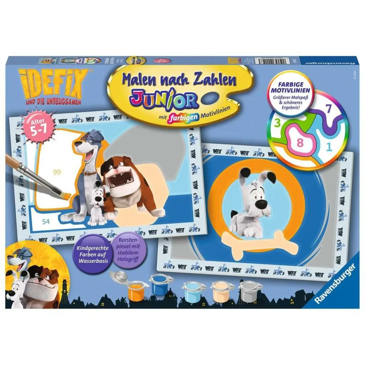 RAVENSBURGER 20156 Malen nach Zahlen Abenteuer mit Idefix von Ravensburger – Produktfoto
