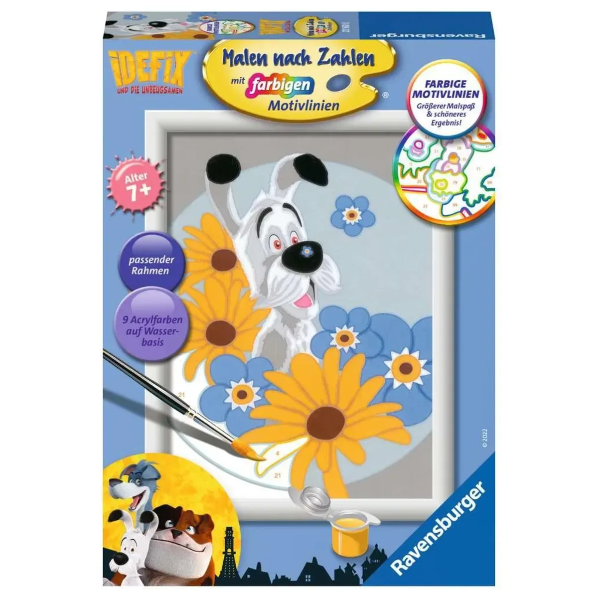RAVENSBURGER 20160 Malen nach Zahlen Mutiger Idefix von Ravensburger – Produktfoto