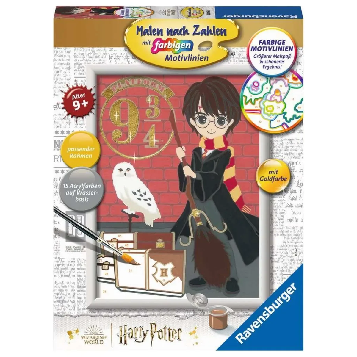 RAVENSBURGER 20163 Malen nach Zahlen Abfahrt nach Hogwarts von Ravensburger – Produktfoto
