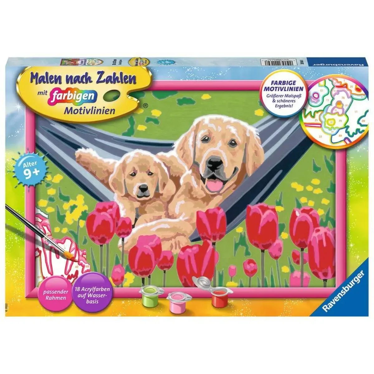 Ravensburger 20164 CreArt, Malen nach Zahlen Kinder - Kuschelpause von Ravensburger – Produktfoto