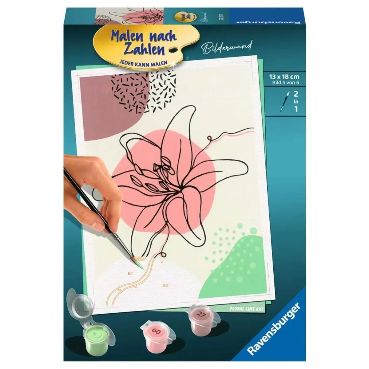 RAVENSBURGER 20231 Malen nach Zahlen Floral Line Art från Ravensburger – produktbild