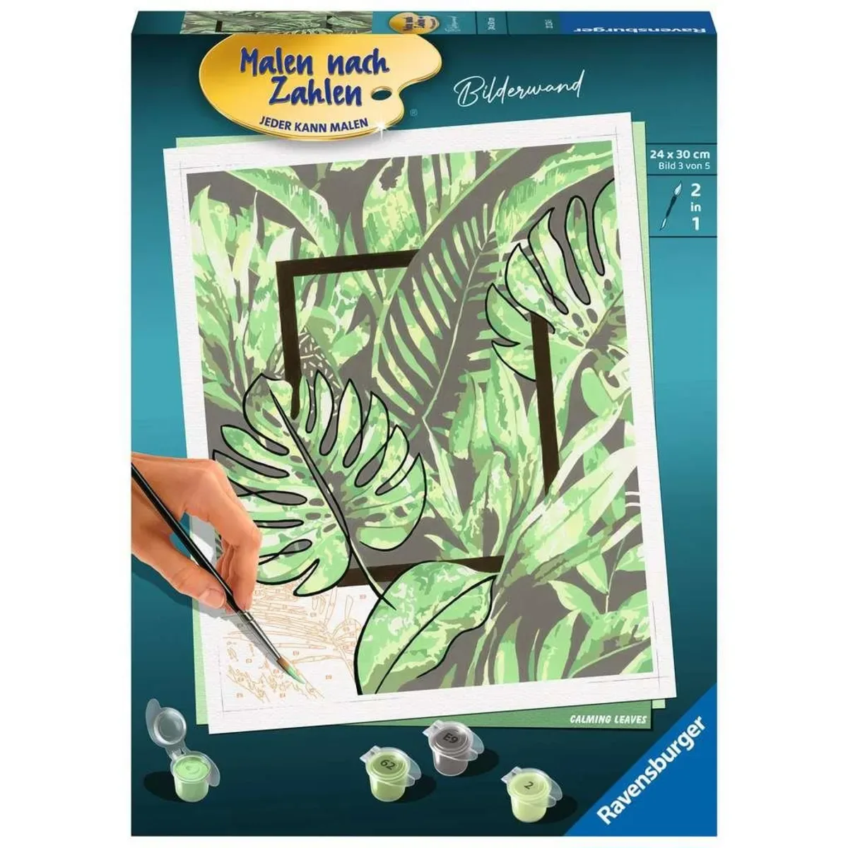 RAVENSBURGER 20234 Ravensburger Malen nach Zahlen, Calming Leaves von Ravensburger – Produktfoto