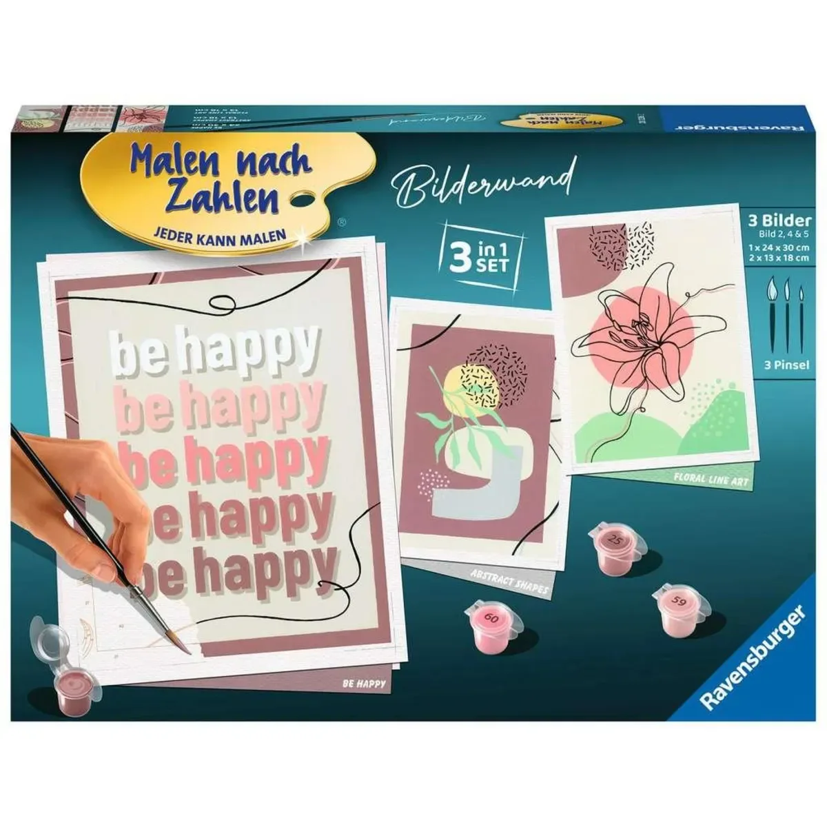 RAVENSBURGER 20236 Ravensburger Malen nach Zahlen, Bilderwand-Set von Ravensburger – Produktfoto