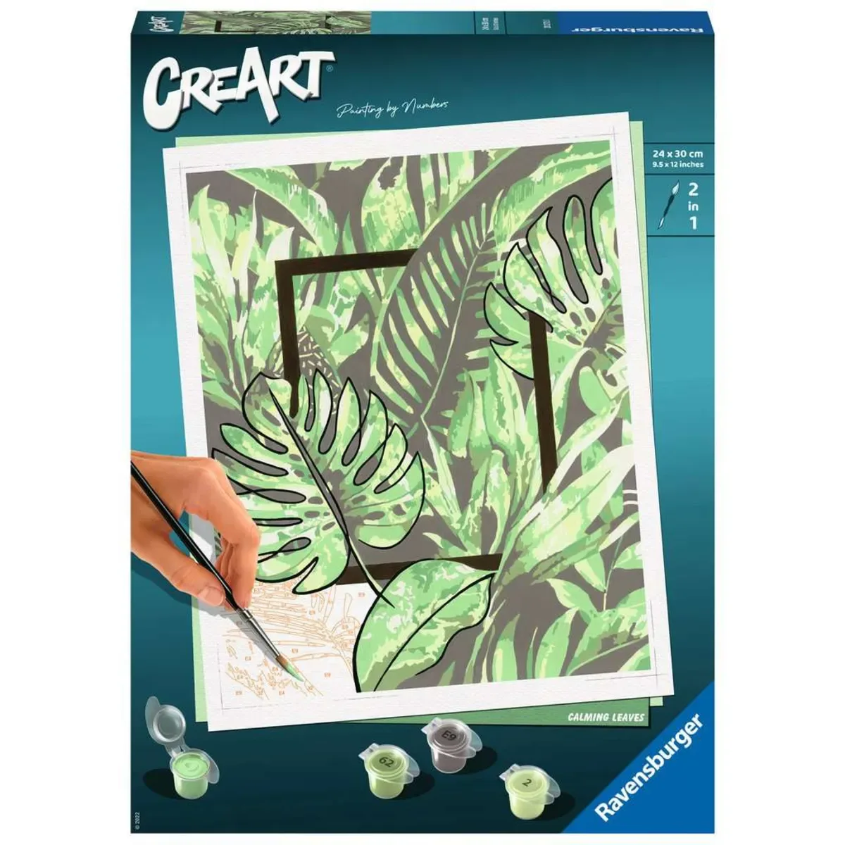 RAVENSBURGER 20272 CreArt Malen nach Zahlen Calming Leaves von Ravensburger – Produktfoto