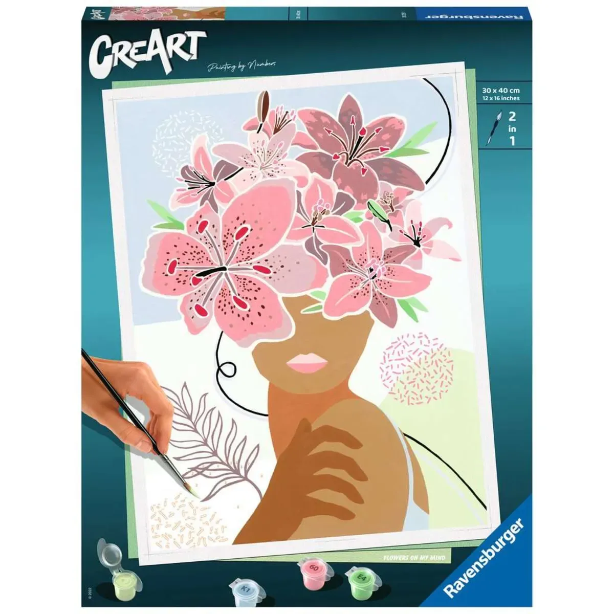 Ravensburger 20275 CreArt Adults Trend - Gedankenblumen från Ravensburger – produktbild