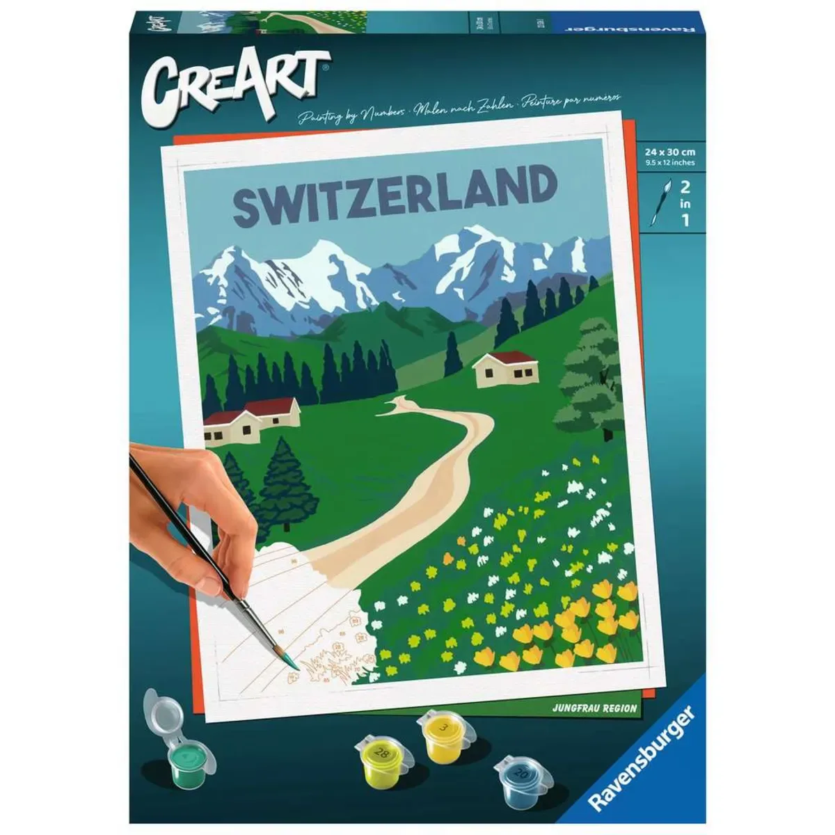 RAVENSBURGER 23536 CreArt Malen nach Zahle Jungfrau Region von Ravensburger – Produktfoto