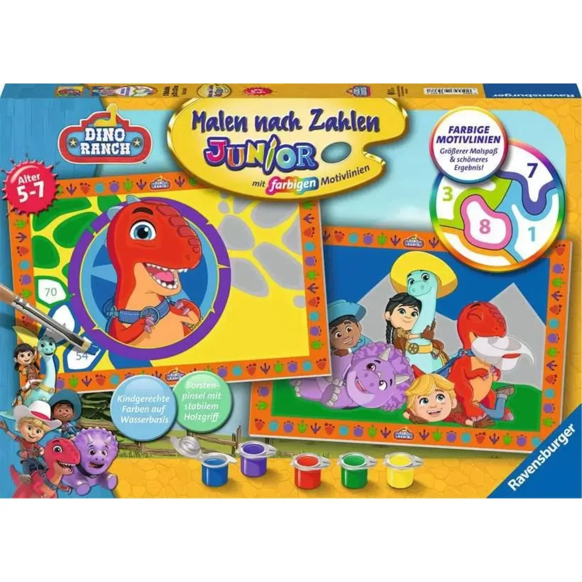 RAVENSBURGER 23537 Malen nach Zahlen Dino Ranch von Ravensburger – Produktfoto