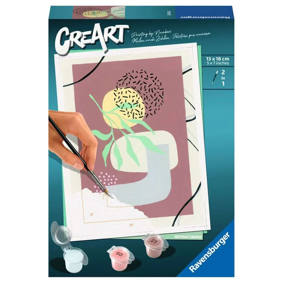RAVENSBURGER 23543 Malen nach Zahlen Abstract Shapes von Ravensburger – Produktfoto