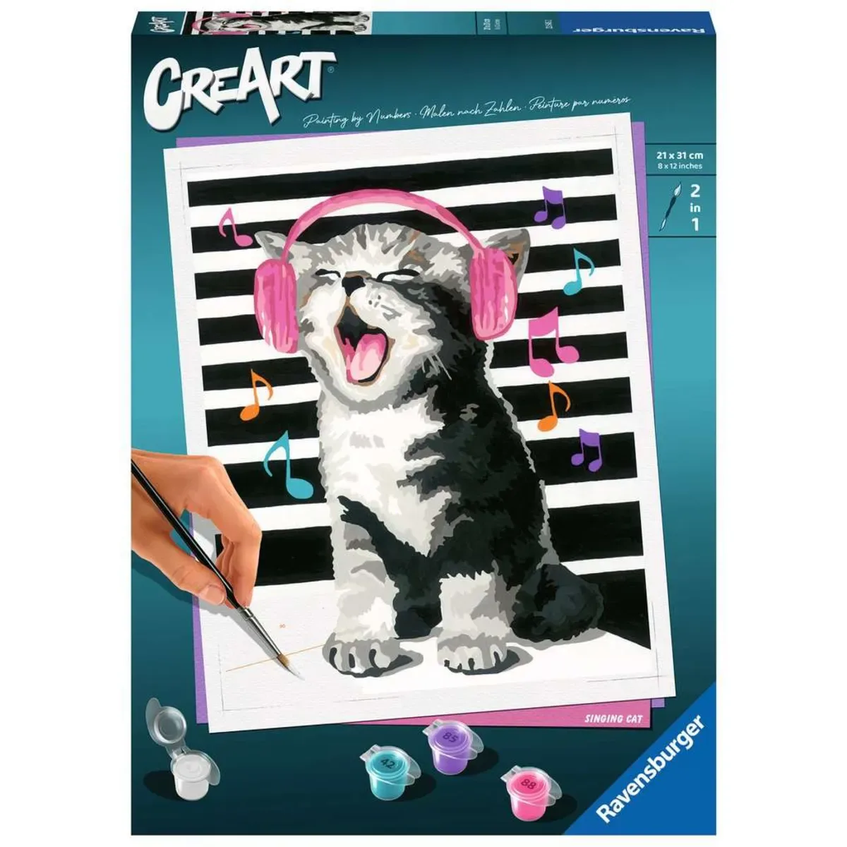 Ravensburger 23545 CreArt Adults Trend - Singende Katze von Ravensburger – Produktfoto