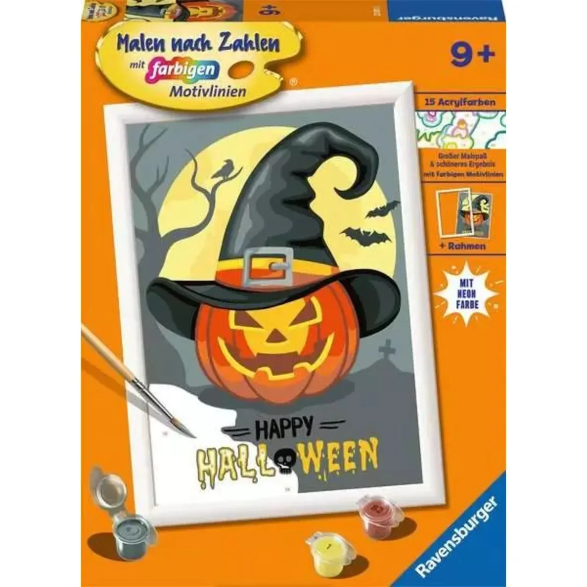 Ravensburger 23601 CreArt, Malen nach Zahlen Kinder - Happy Halloween von Ravensburger – Produktfoto