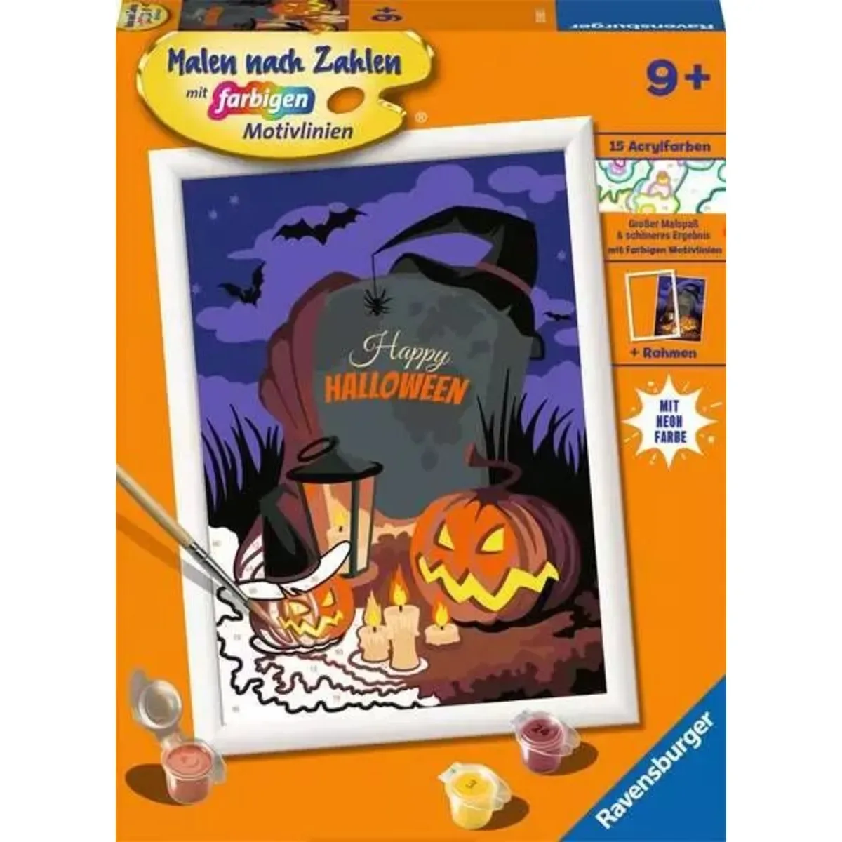 Ravensburger 23602 CreArt, Malen nach Zahlen Kinder - Halloween Mood von Ravensburger – Produktfoto