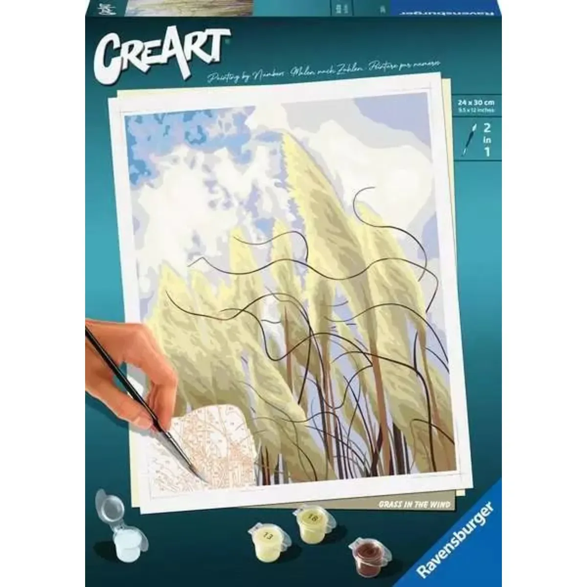 RAVENSBURGER 23611 Malen nach Zahlen Grass in the Wind von Ravensburger – Produktfoto