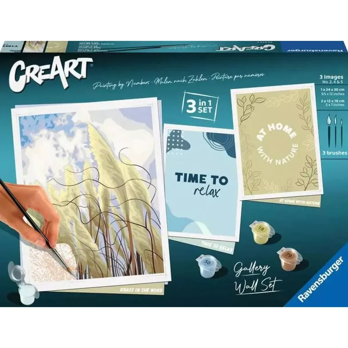 RAVENSBURGER 23613 Malen nach Zahlen Gallery Wall Set - Nature von Ravensburger – Produktfoto