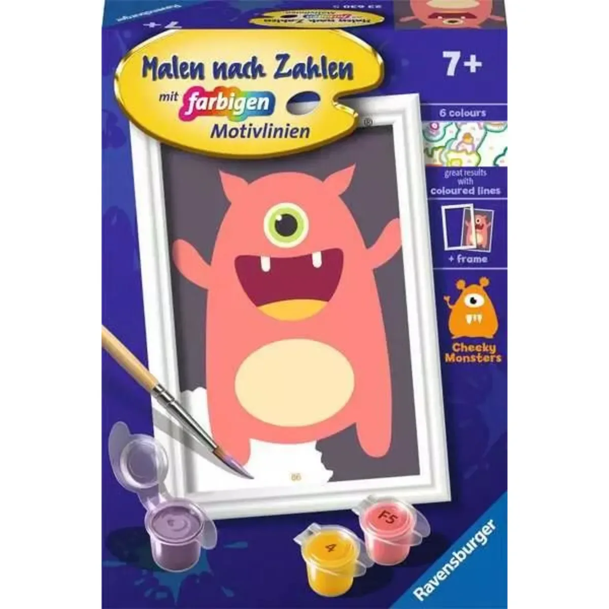 RAVENSBURGER 23630 Malen nach Zahlen Rotes Monster von Ravensburger – Produktfoto