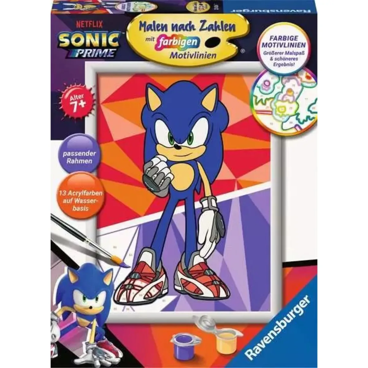 RAVENSBURGER 23636 Malen nach Zahlen Sonic: New Yoke City von Ravensburger – Produktfoto