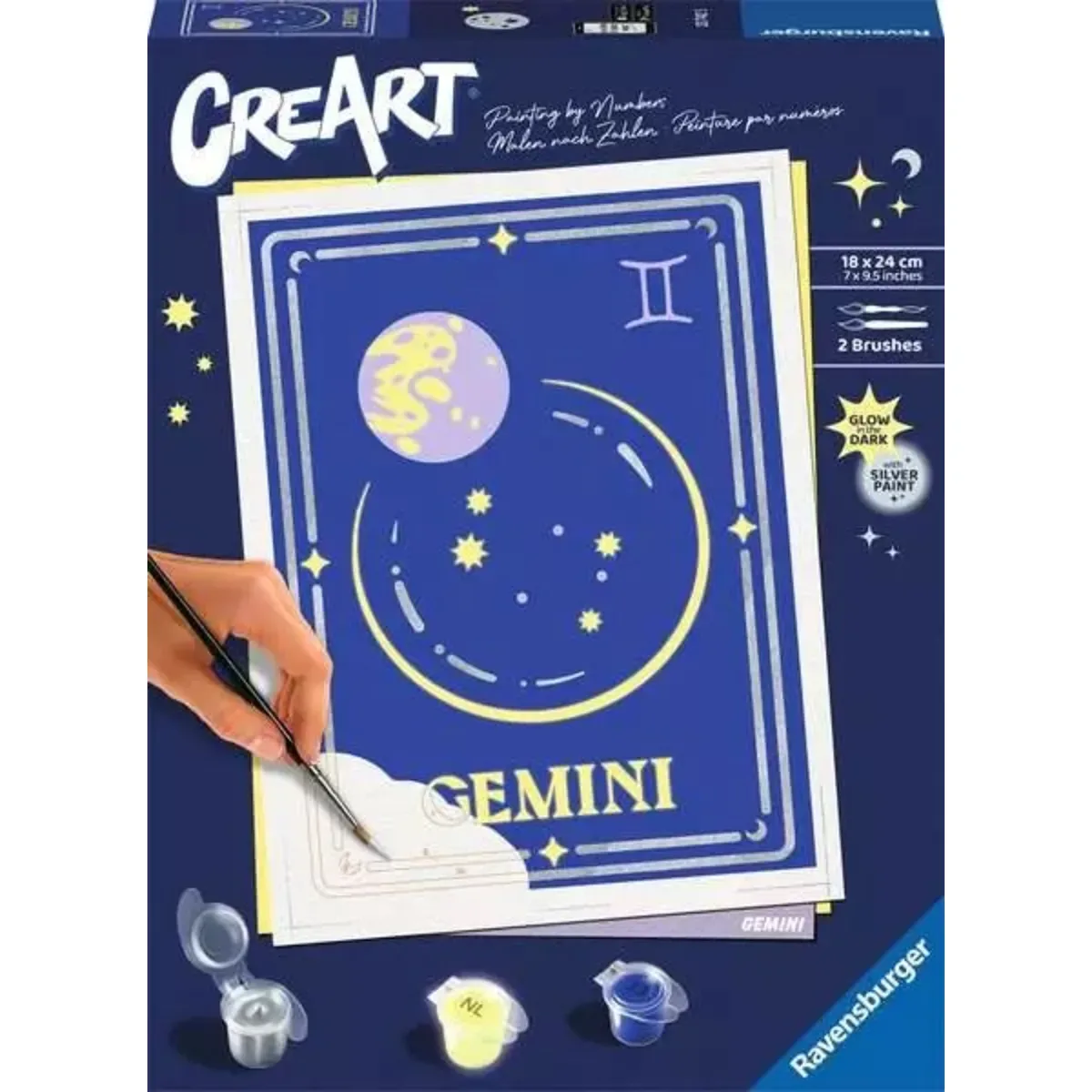 RAVENSBURGER 23742 CreArt Sternzeichen Zwilling van Ravensburger – productfoto
