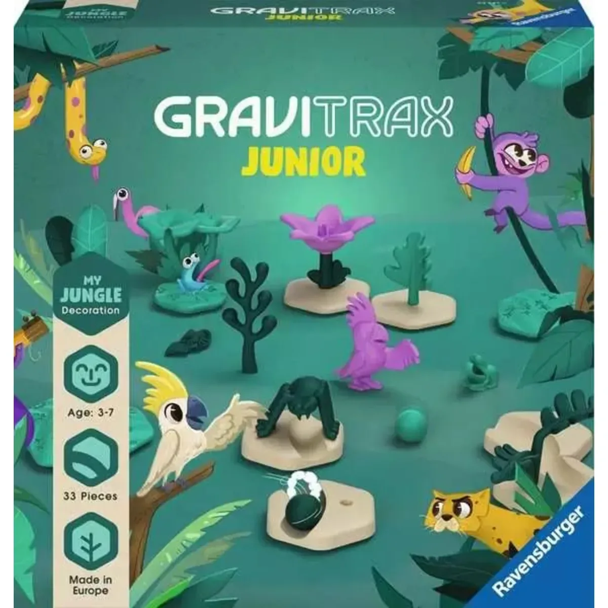 RAVENSBURGER 23747 GraviTrax Erweiterungen Junior Extension Jungle fra Ravensburger – produktbillede