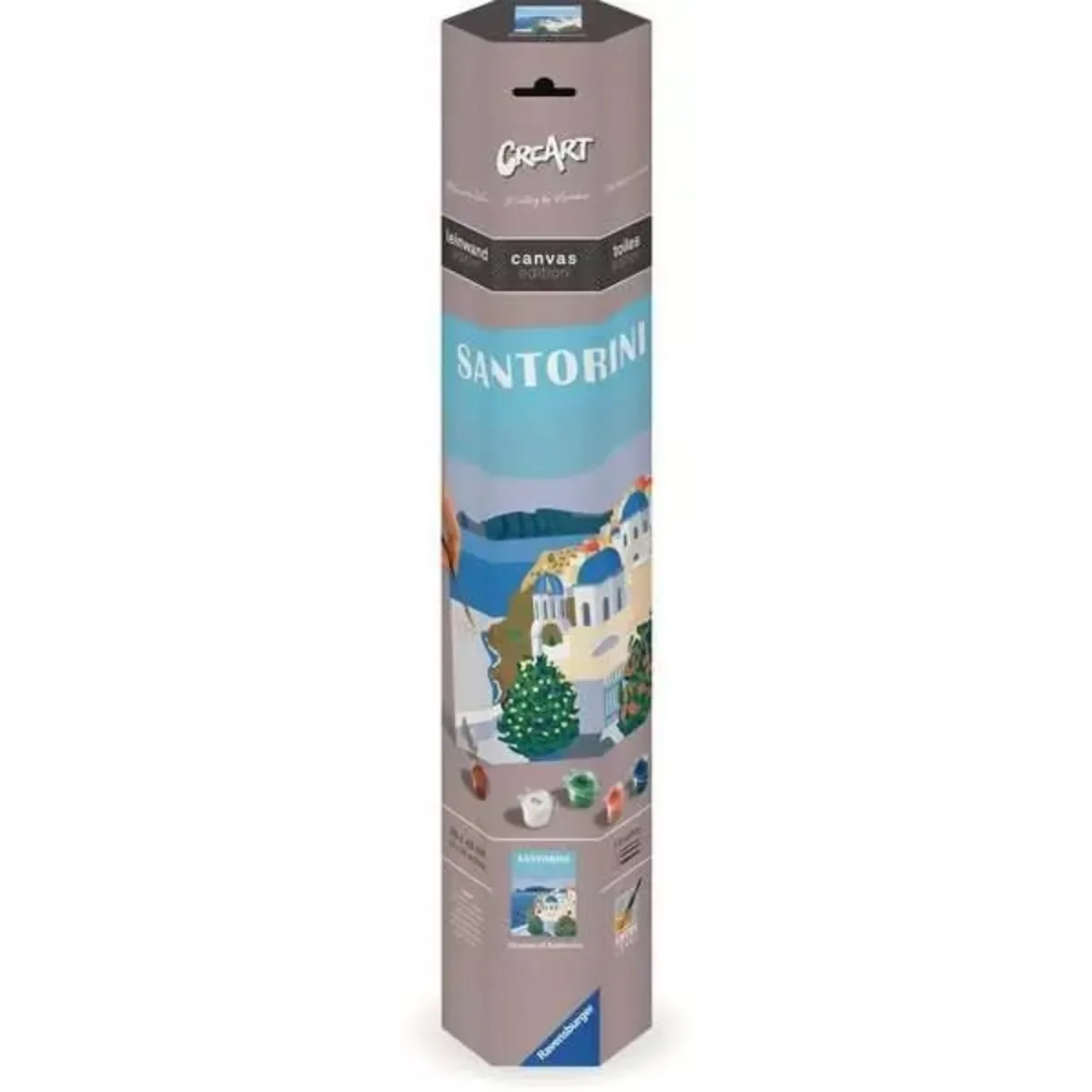 Ravensburger 23906 CreArt Canvas Leinwand - Farbenfrohes Santorini von Ravensburger – Produktfoto