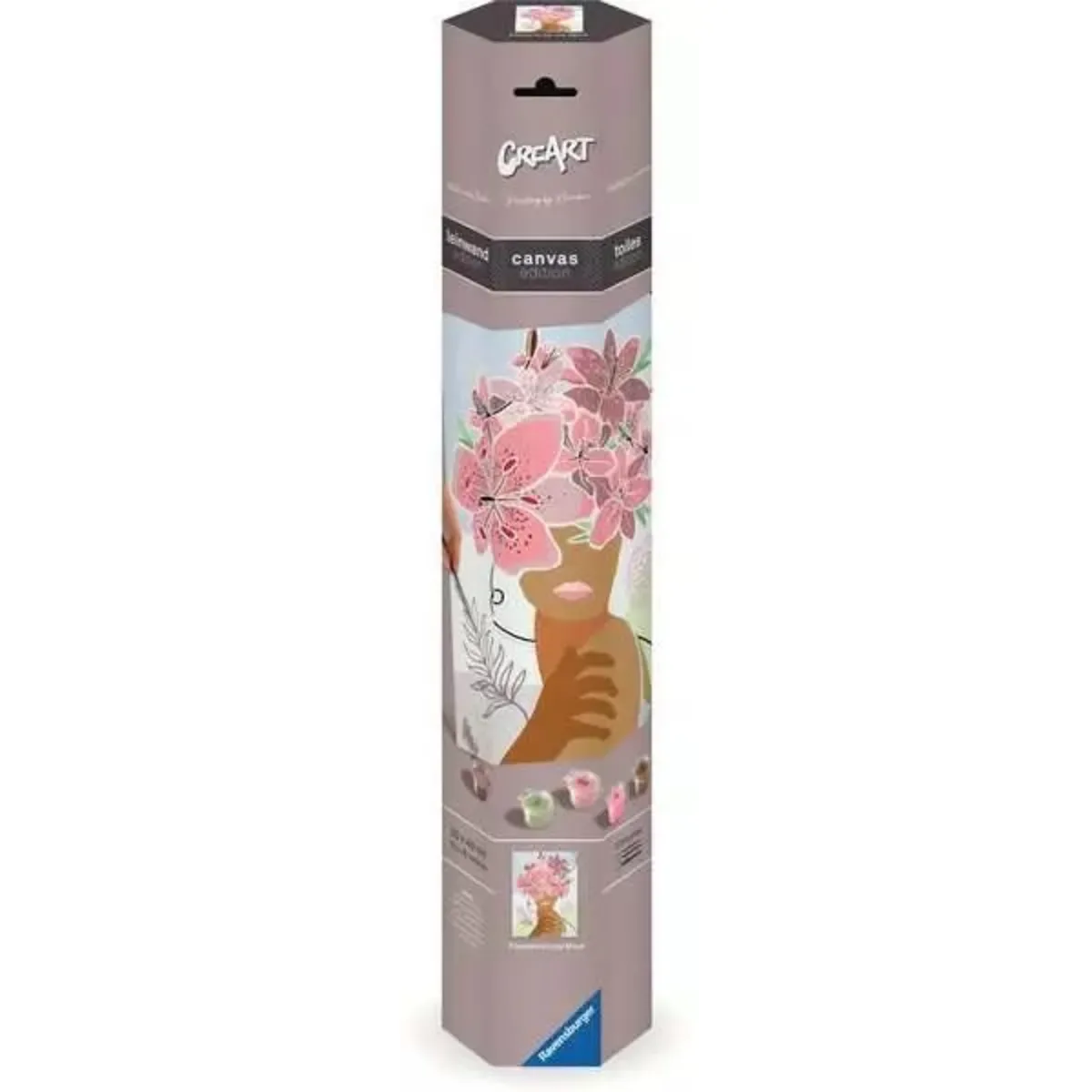 Ravensburger 23908 CreArt Canvas Leinwand - Gedankenblumen von Ravensburger – Produktfoto