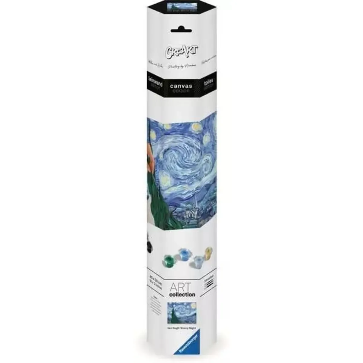 Ravensburger 23915 CreArt Canvas Leinwand - Leinwand Sternennacht (Van Gogh) von Ravensburger – Produktfoto