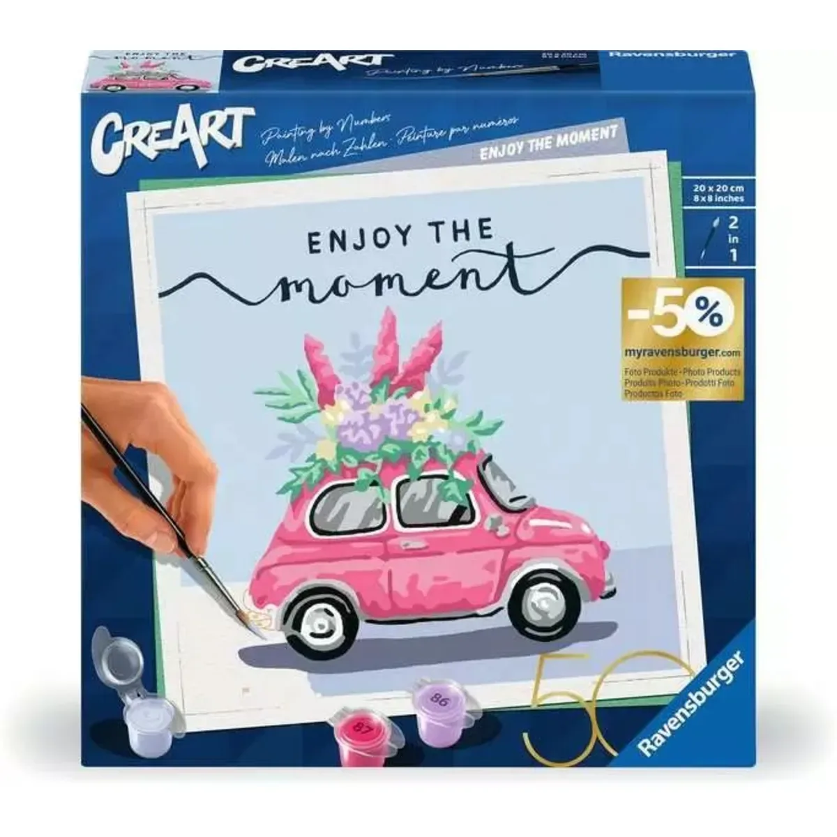 RAVENSBURGER 23935 CreArt Malen nach Zahlen - Enjoy the moment von Ravensburger – Produktfoto