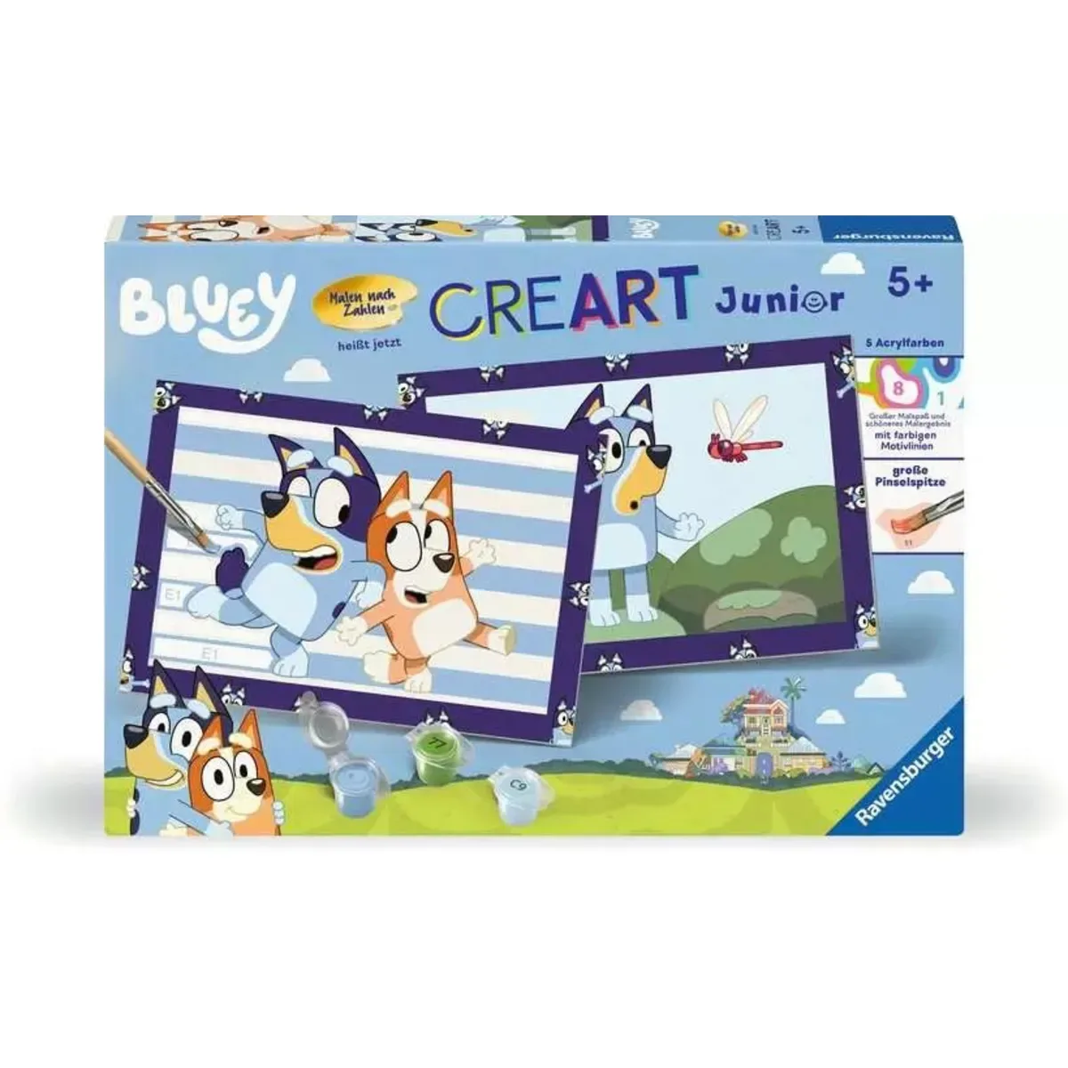 Ravensburger 23984 CreArt, Malen nach Zahlen Junior - Bluey von Ravensburger – Produktfoto