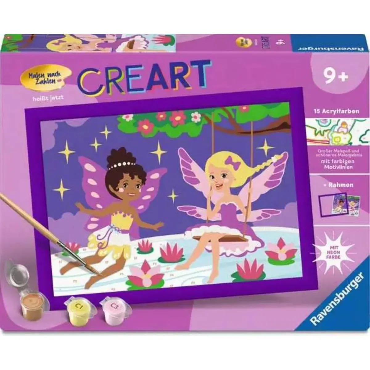 Ravensburger 23997 CreArt, Malen nach Zahlen Kinder - Feen-Freundinnen von Ravensburger in Mehrfarbig – Produktfoto