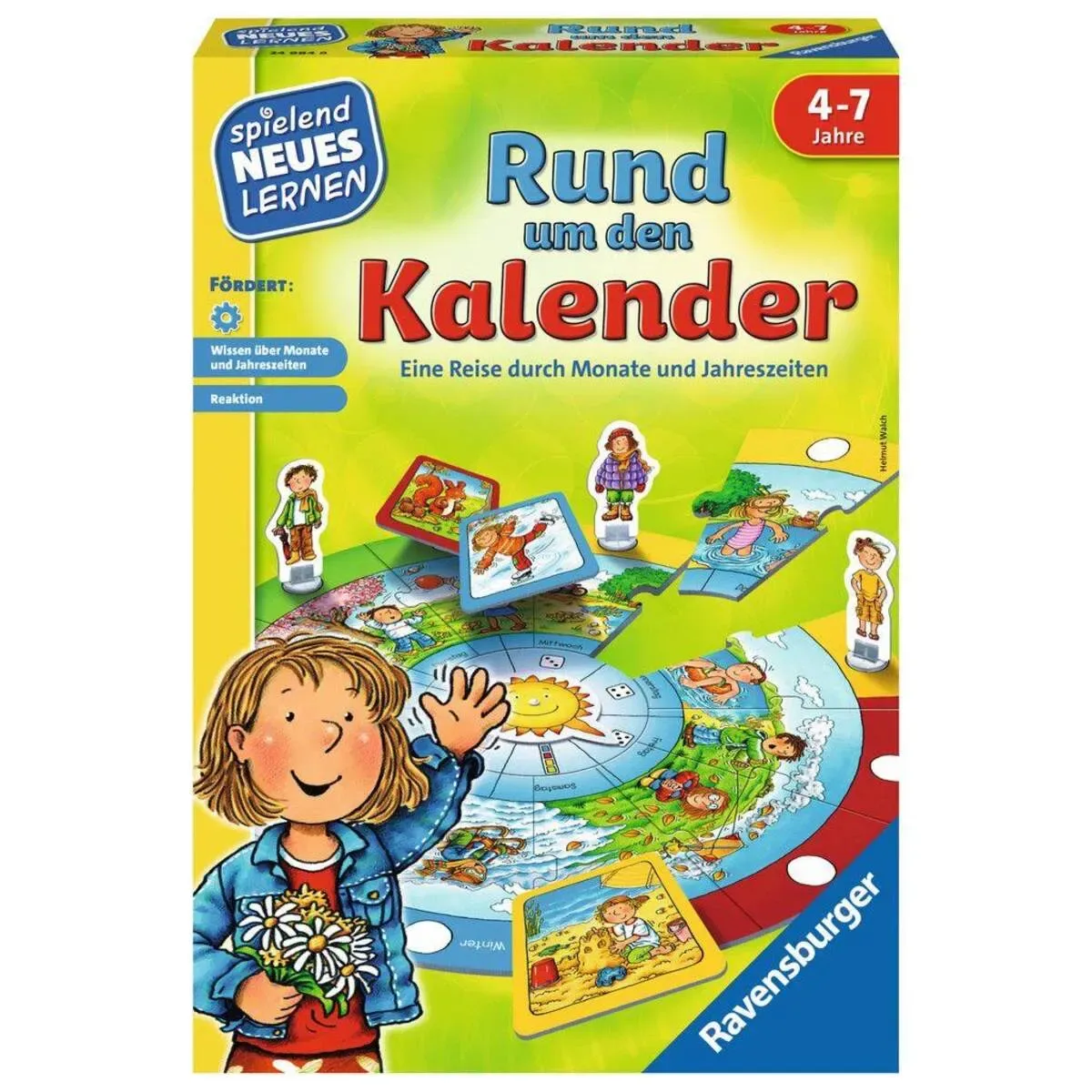 Ravensburger 24984 Rund um den Kalender - Kinderspiel ab 4 Jahre von Ravensburger – Produktfoto