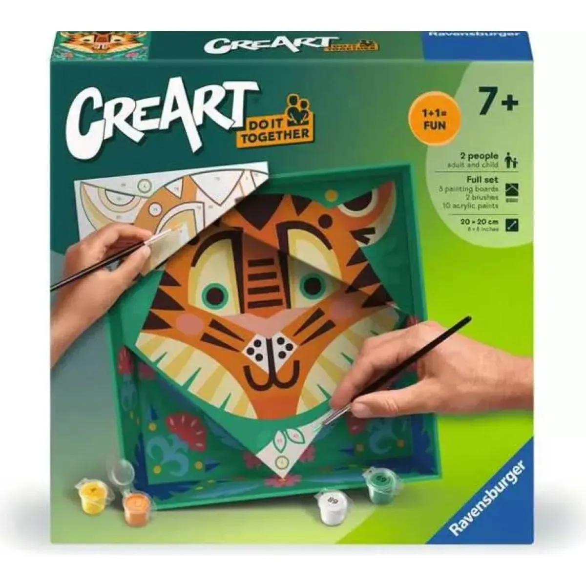 Ravensburger 25863 CreArt Do it together - Tiger von Ravensburger in Mehrfarbig – Produktfoto
