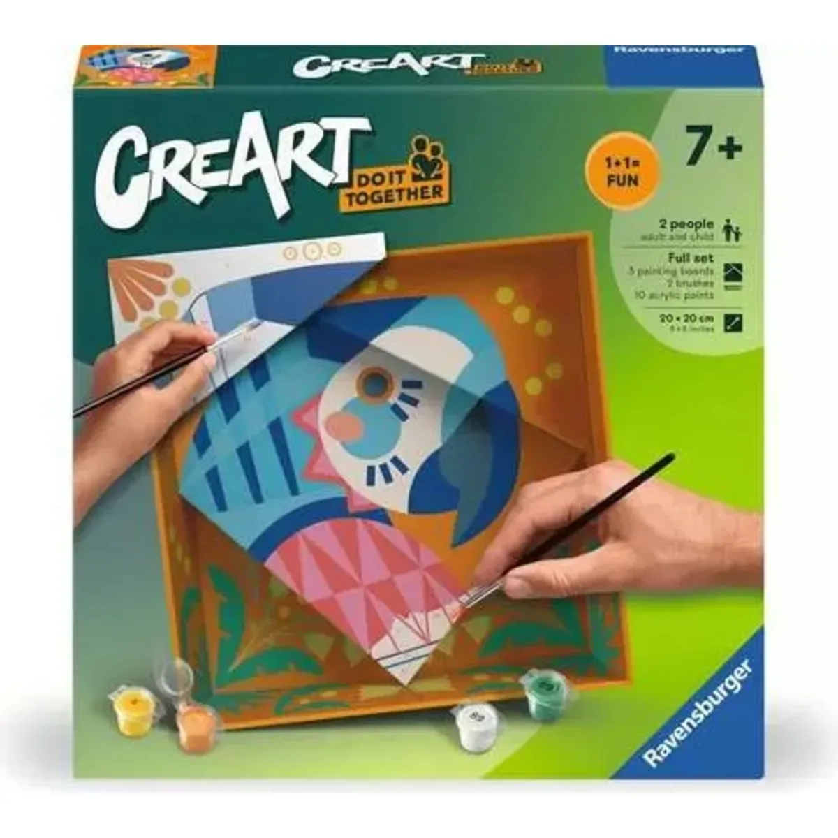 Ravensburger 25864 CreArt Do it together - Papagei von Ravensburger – Produktfoto