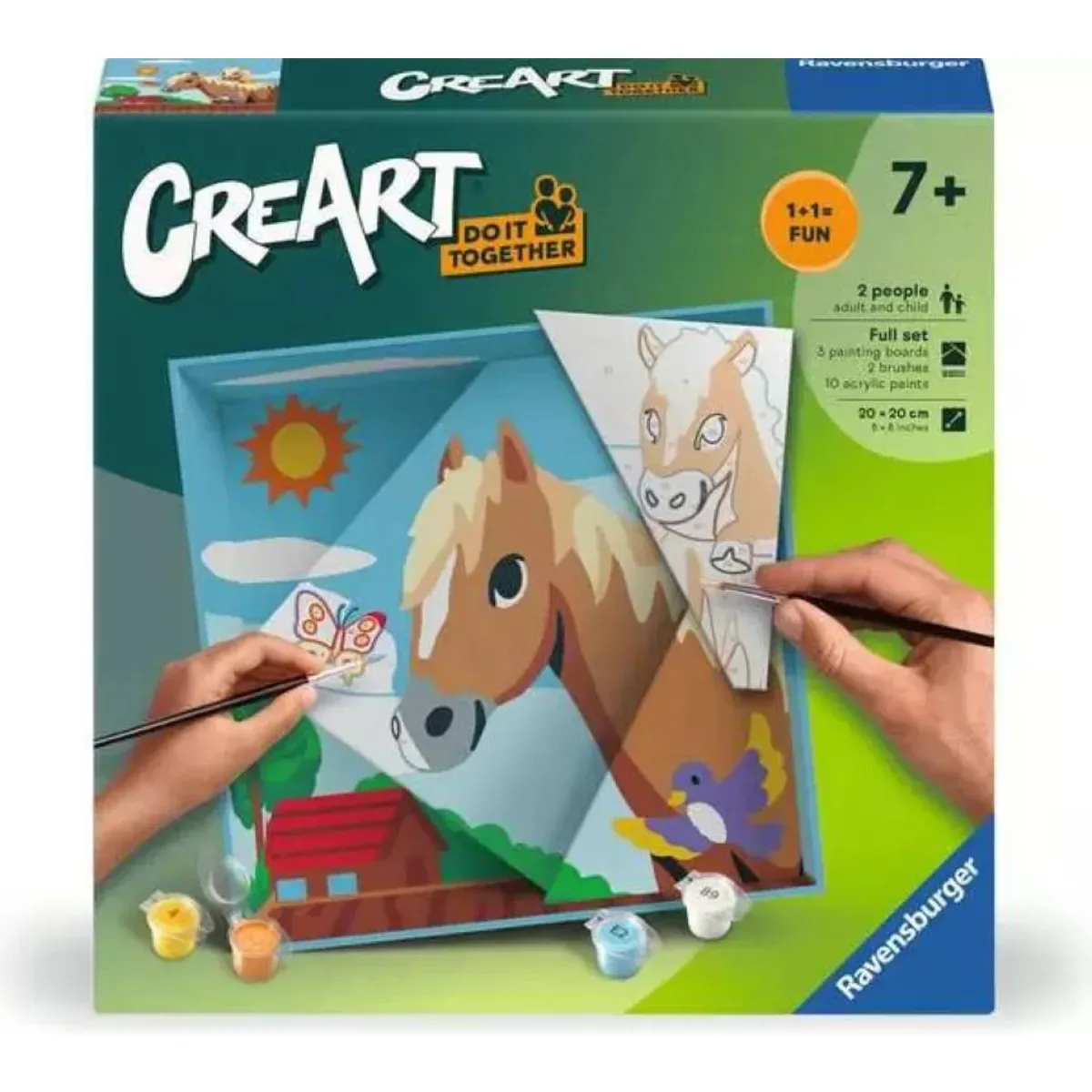Ravensburger 25868 CreArt Do it together - Pferde von Ravensburger in Mehrfarbig – Produktfoto