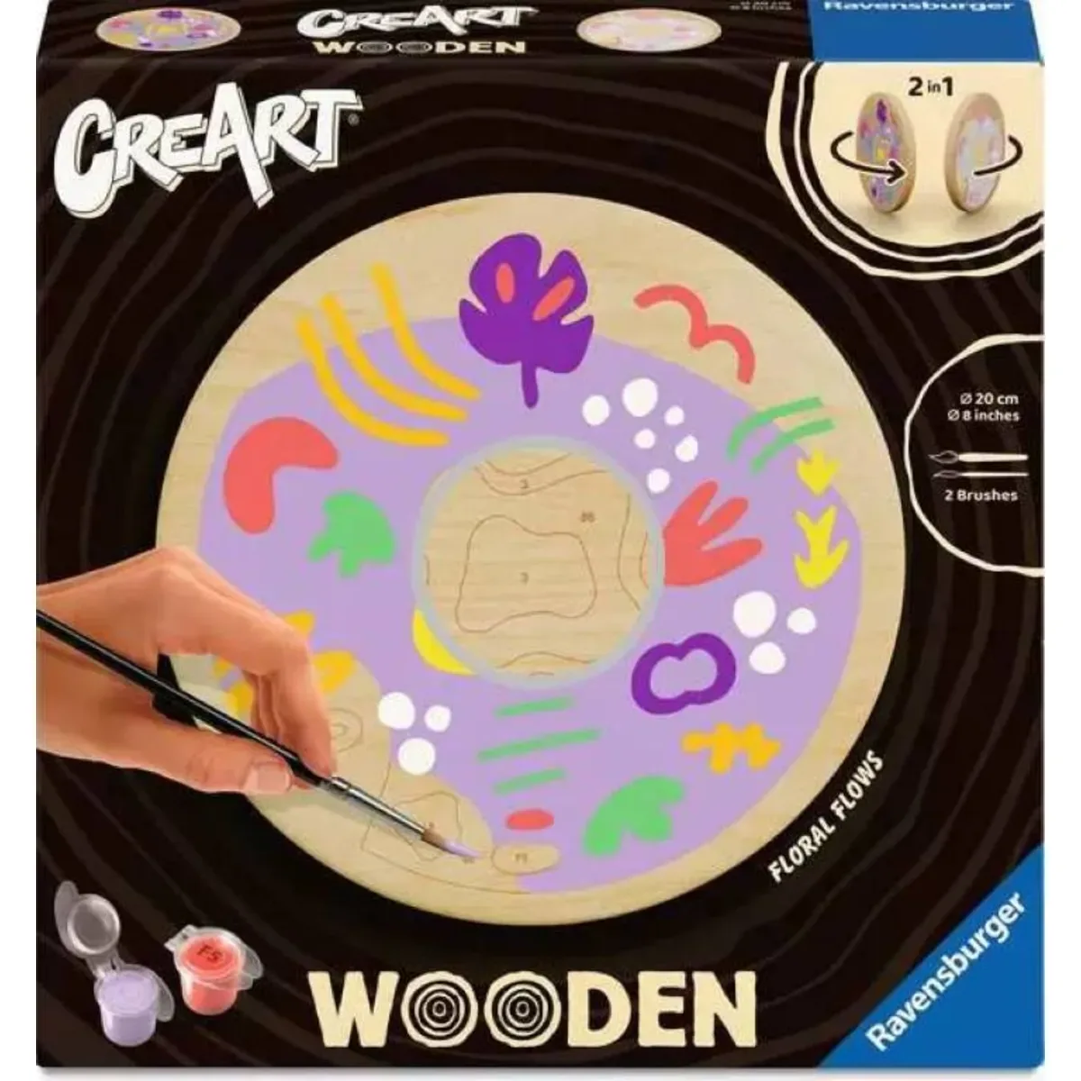 Ravensburger 25920 CreArt Wooden - Florale Ströme von Ravensburger in Mehrfarbig – Produktfoto