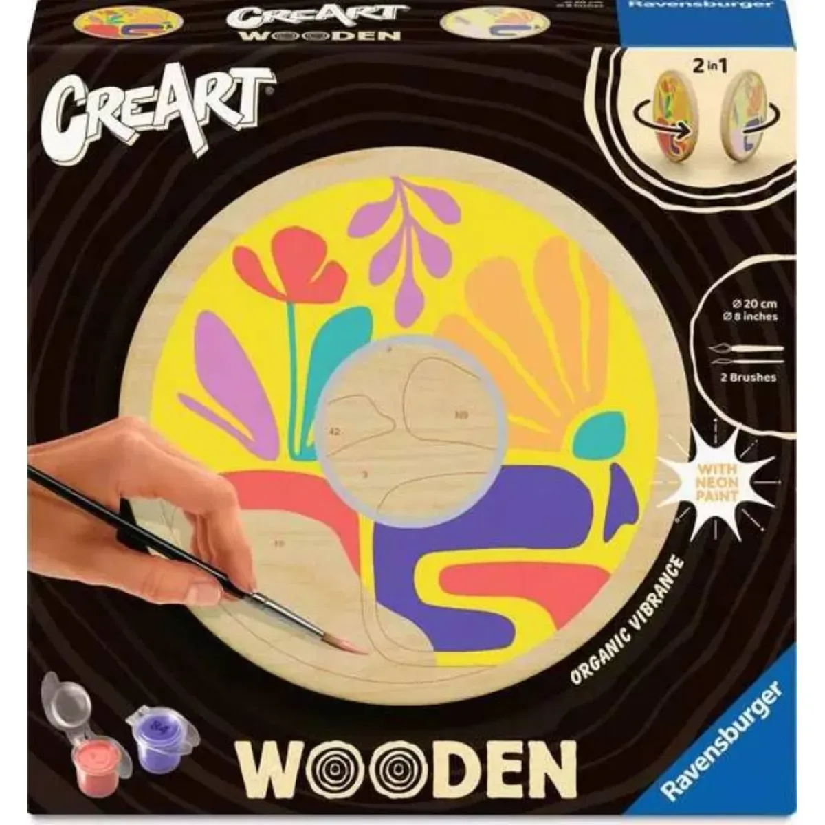 Ravensburger 25921 CreArt Wooden - Organische Schwingungen von Ravensburger in Mehrfarbig – Produktfoto