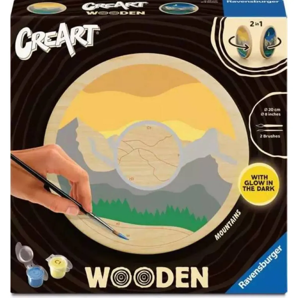 Ravensburger 25923 CreArt Wooden - Mountains von Ravensburger in Mehrfarbig – Produktfoto