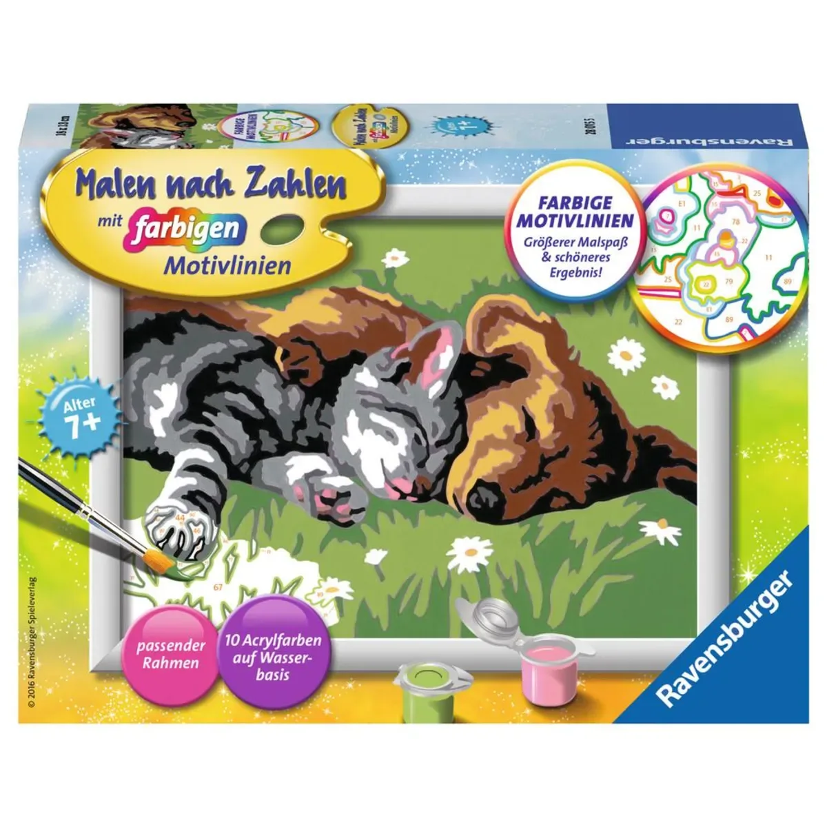 Ravensburger 28015 CreArt, Malen nach Zahlen Kinder - Tiefer Schlaf von Ravensburger – Produktfoto