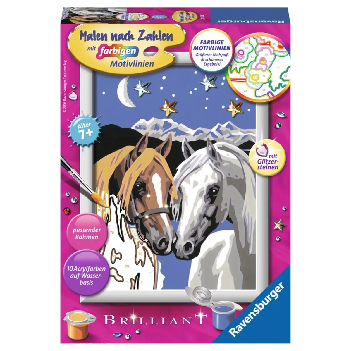 Ravensburger 28024 CreArt, Malen nach Zahlen Kinder - Pferdeliebe von Ravensburger – Produktfoto