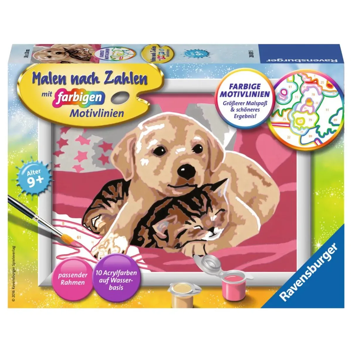 Ravensburger 28031 CreArt, Malen nach Zahlen Kinder - Beste Freunde von Ravensburger – Produktfoto