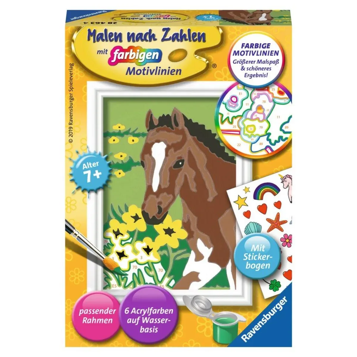Ravensburger 28463 CreArt, Malen nach Zahlen Kinder - Fohlen von Ravensburger – Produktfoto