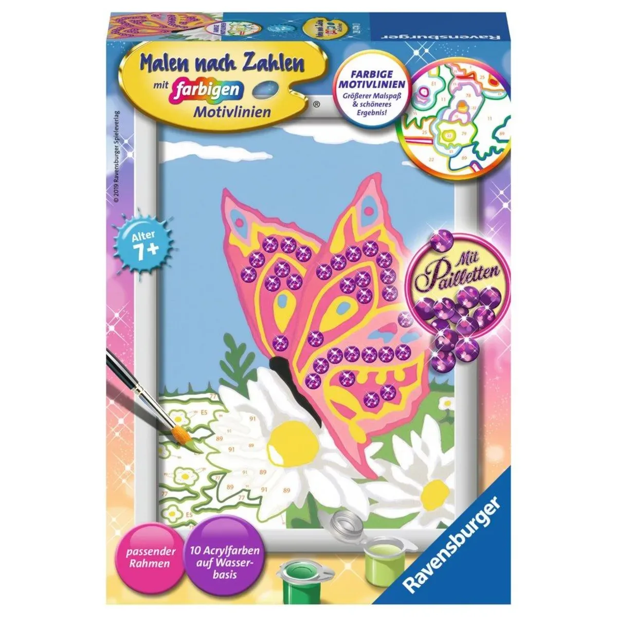 Ravensburger 28474 CreArt, Malen nach Zahlen Kinder - Schmetterling von Ravensburger – Produktfoto