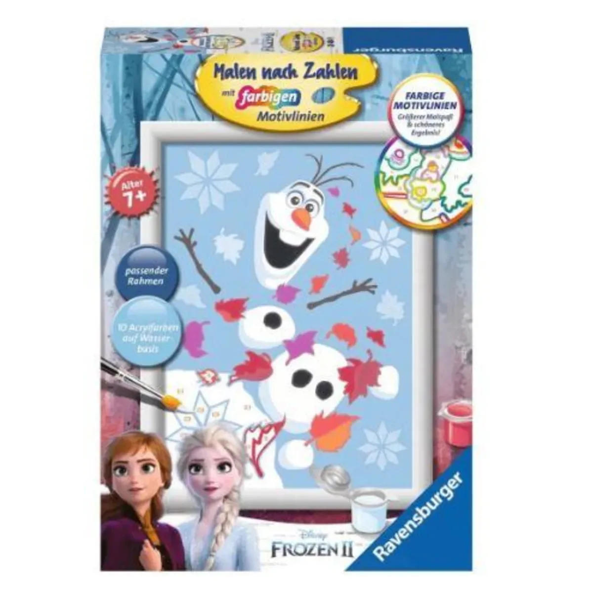 RAVENSBURGER 28484 Malen nach Zahlen - Frozen 2 - Fröhlicher Olaf von Ravensburger – Produktfoto