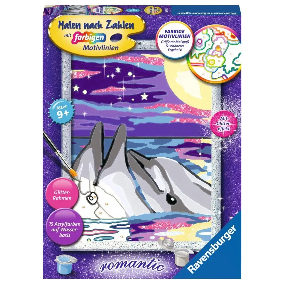 RAVENSBURGER 28490 Malen nach Zahlen Meeresfreunde von Ravensburger – Produktfoto